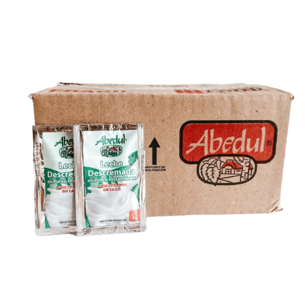 Leche Individual Abedul Descremada En Caja Sobres