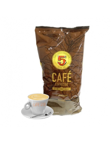 Cafe en Grano 5 Hispanos Espresso Bolsa de 1 kg