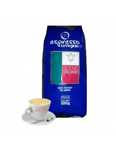 Café en Grano La Virginia Italiano Premiun de 1 Kg