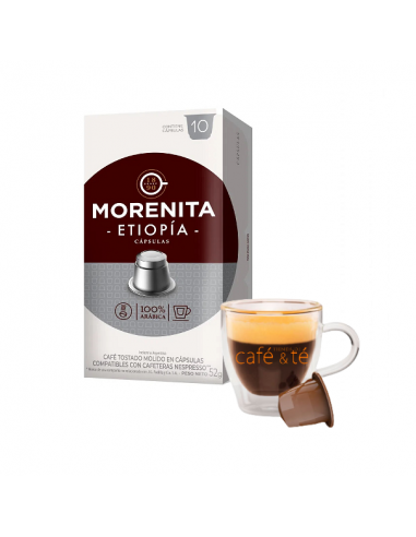 Capsulas Café La Morenita Etiopia Nespresso Caja 10u.