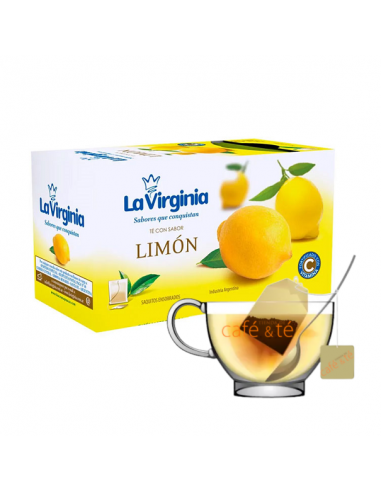 Te La Virginia Sabor Limón en Caja de 25 saquitos