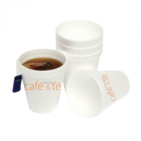 Vasos Descartables Termicos Para Cafe Con Tapa 240 Cc X 100