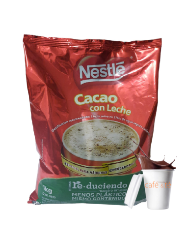 Cacao con Leche Instantáneo de Nestle Bolsa de 1kg