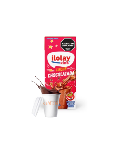 Leche Chocolatada Ilolay Liquida en Caja de 200ml