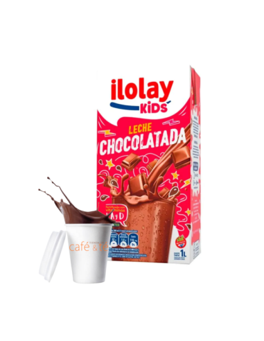 Leche Chocolatada Ilolay Liquida en Caja de 1 Litro