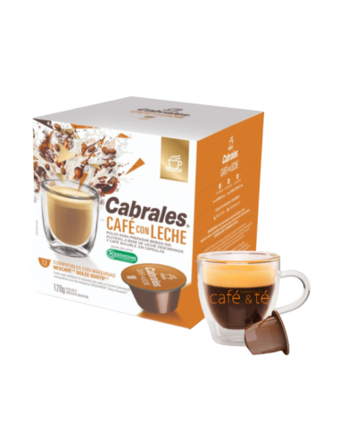 Capsulas Dolce Gusto Cabrales Café con Leche Caja 12 unid