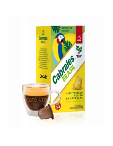 Capsulas Cabrales de Brasil Cafetera Nespresso 10u.