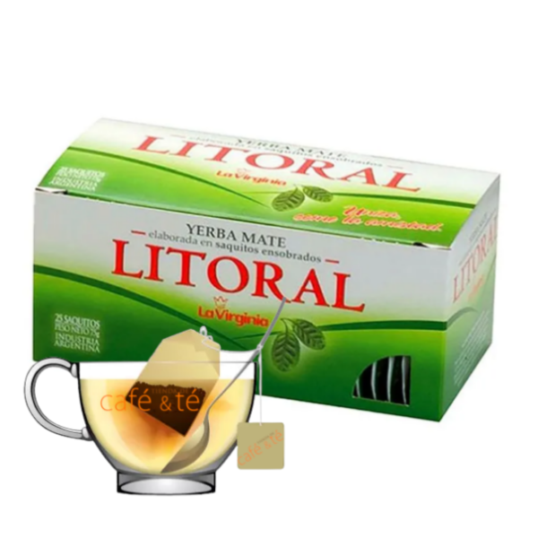 Mate Cocido Litoral La Virginia Caja de 25 sobres