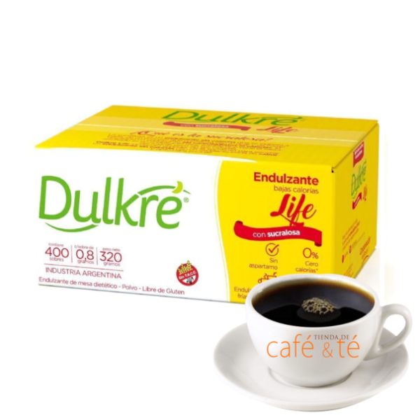 Edulcorante Dulkre Life con Sucralosa Caja x 400 sobres