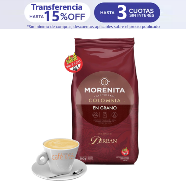 Café en Grano La Morenita Durban Colombia de 500g