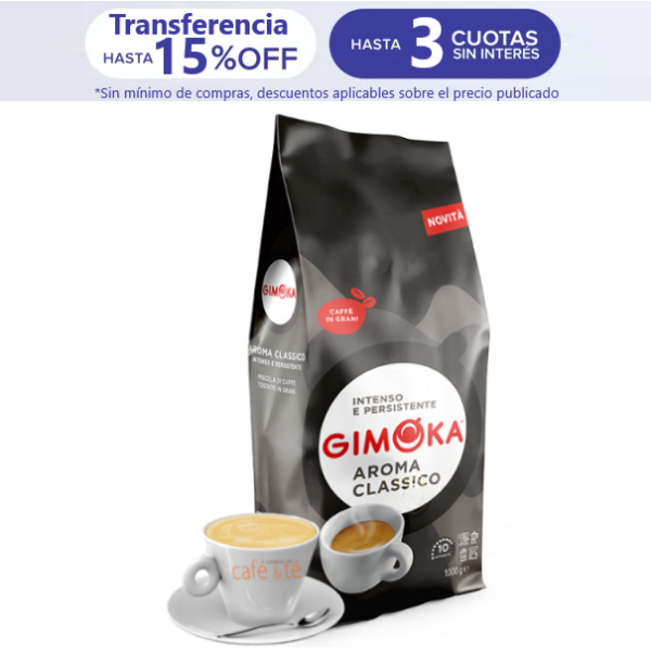 Café En Grano Gimoka Gran Gala en Bolsa de 1 Kg