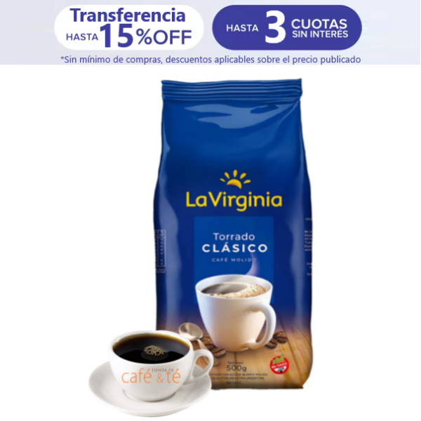 Café La Virginia Clásico Torrado en Bolsa de 500g