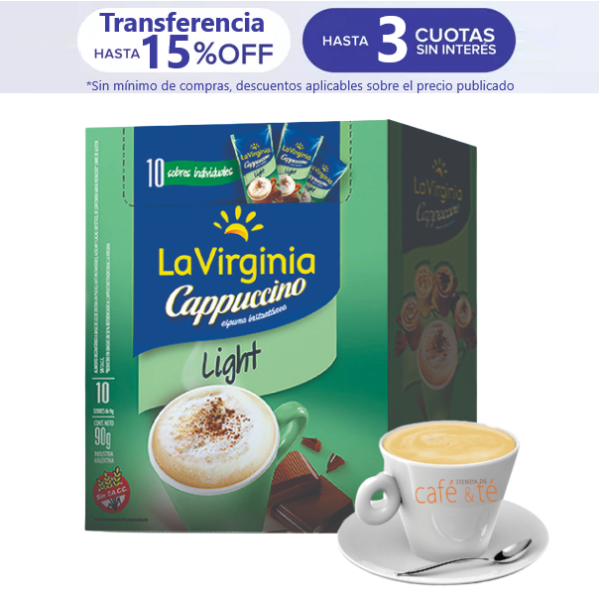 Café La Virginia Instantáneo Cappuccino 10 Sobres de 9g