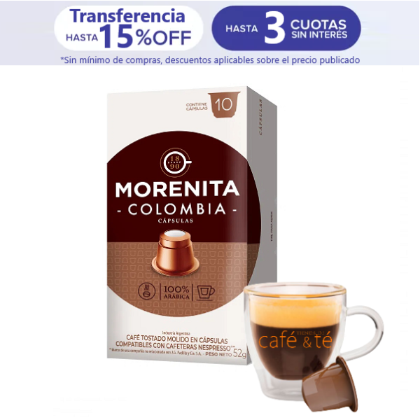 Capsula de Café La Morenita Colombia Nespresso 10u