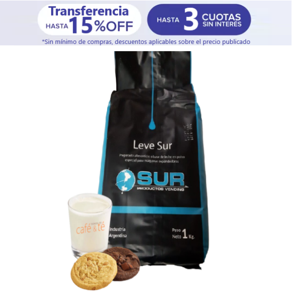 Leche Levesur Soluble Vending en Polvo Bolsa de 1 kg