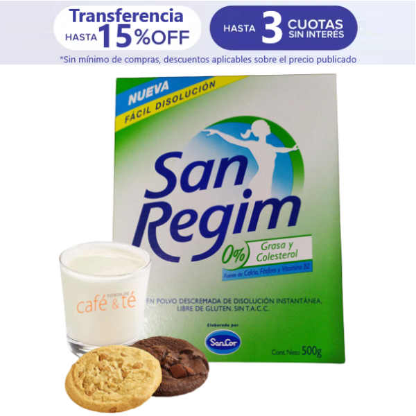 Leche Sancor Descremada San Regim Caja de 500g