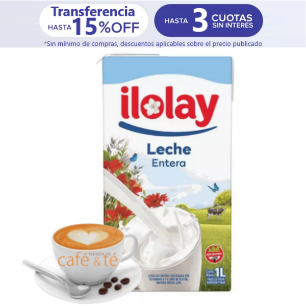 Leche Larga Vida Ilolay Entera Liquida Caja de 1 Litro